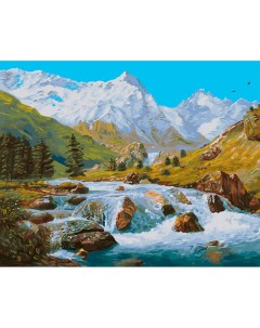 Картина по номерам Горные ручьи Кавказа Белоснежка