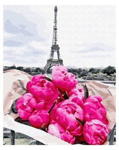 Картина по номерам Сочные бутоны в Париже 40х50 без подрамника Вангогвомне