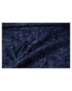 Ткань AL11843 Хлопок с бахромой синий 100x152 см Unofabric