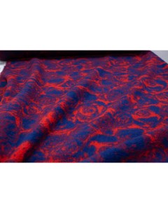 Ткань Искусственный мех AL13491 сине красный 100х156 см Unofabric