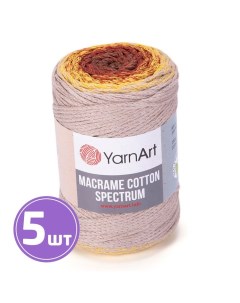 Пряжа Macrame cotton spectrum 1325 мультиколор 5 шт по 250 г Yarnart