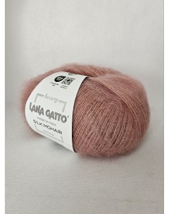 Пряжа для вязания Silk Mohair мохер на шелке 25г 212м 14393 Розовый 3 мотка Lana gatto