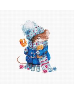 Набор для вышивания Рождественская мышь Luca-s
