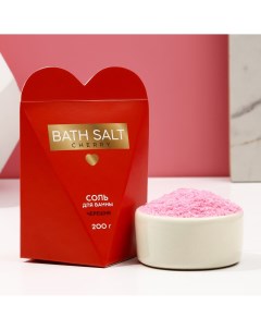 Соль для ванны bath salt 200 г аромат черешни Чистое счастье