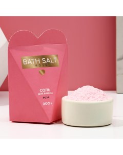 Соль для ванны bath salt 200 г аромат розы Чистое счастье