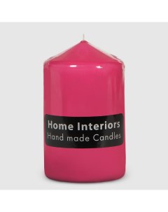 Свеча столбик розовый 7х12 см Home interiors