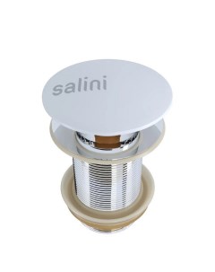 Донный клапан 15121WG для ванны D 401 S Sense глянец белый Salini