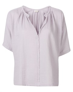 Masscob блузка с короткими рукавами и необработанными краями Masscob