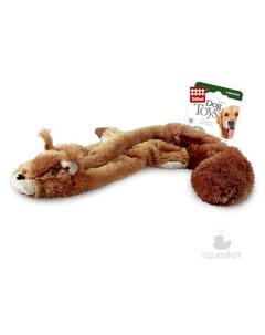 Игрушка для собак Белка с двумя пищалками ткань пластик 61 см Gigwi
