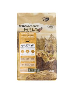 Natural Instinct Сухой корм для щенков с лососем и уткой 12 кг Dog & dog wild