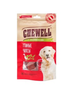 Лакомство для собак всех пород Утиные чипсы 100г Chewell