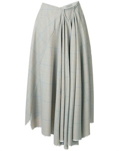 Nina ricci юбка с асимметричным подолом 34 нейтральные цвета Nina ricci