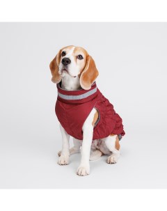 Куртка на молнии для собак 3XL бордовая Rurri