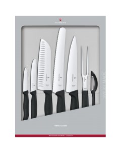 Набор кухонных ножей Swiss Classic Kitchen черный 6 7133 7G Victorinox