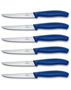 Набор кухонных ножей Swiss Classic 6шт синий 6 7232 6 Victorinox