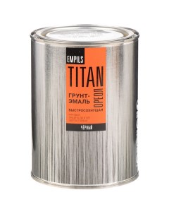Грунт эмаль Титан быстросохнущая матовая черная RAL 9005 0 9 кг Ореол
