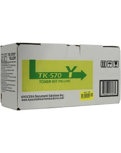 Картридж лазерный TK 570Y 1T02HGAEU0 желтый 12000 страниц оригинальный для FS C5400DN ECOSYS P7035cd Kyocera