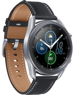 Смарт часы Samsung Galaxy Watch 3 45mm серебристый черный SM R840NZSACIS Nobrand