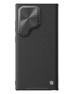 Чехол для Samsung Galaxy S24 Ultra из экокожи с функцией подставки Black Nillkin