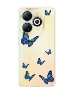 Чехол на Infinix Smart 8 Plus Blue butterflies Homey