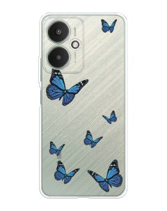 Чехол на Xiaomi Redmi 13C 5G Redmi 13R 5G Poco M6 5G Blue butterflies Homey