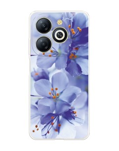 Чехол на Infinix Smart 8 Plus Фиолетовые цветки Homey