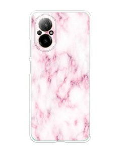 Чехол на Realme C67 4G Мрамор с розовым Homey