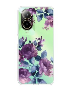 Чехол на Realme C67 4G Purple Blossoms Homey