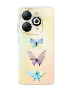 Чехол на Infinix Smart 8 Plus Акварельные бабочки Homey