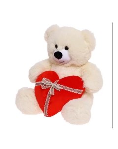 Мягкая игрушка Медведь Мартин с сердцем 38 см Fixsitoysi