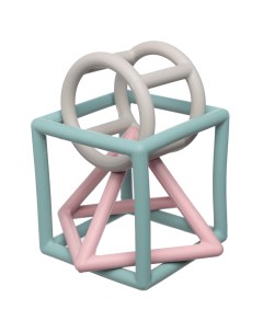 Игрушка развивающая 8 см 3 пр силикон цветная Геометрические фигуры Kiddy Kuchenland