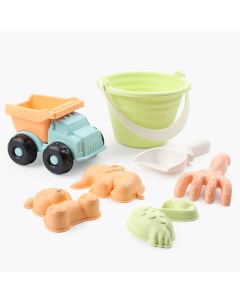 Набор игровой для песка 7 пр с игрушкой пластик цветной Грузовичок Sunny Kuchenland