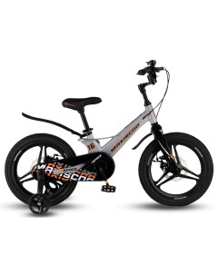 Детский велосипед Space Deluxe 16 2024 серый Maxiscoo