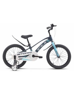 Детский велосипед Storm KR 18 Z010 9 Темно синий Зеленый 2024 Stels