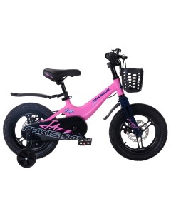 Детский велосипед Jazz Pro 14 2024 розовый Maxiscoo