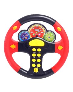 Игрушка интерактивный музыкальный детский игровой руль свет Zhorya