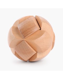 Игрушка головоломка 8 см развивающая дерево Мяч Entertain Kuchenland