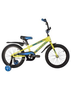 Детский велосипед Dodger 18 2024 зеленый Novatrack