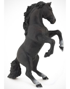 Фигурка Черная лошадь на дыбах Papo