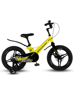 Детский велосипед Space Deluxe 16 2024 желтый Maxiscoo