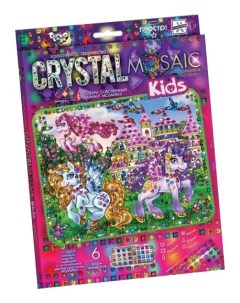 Мозаика из пайеток Crystal Mosaic Прекрасные пони CRMk 01 04 Danko toys