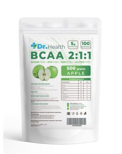 BCAA Dr Health порошок 500г Яблочный Dr.health