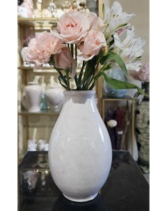Красивая ваза Полевая20 см белая 1 шт Aras flowers