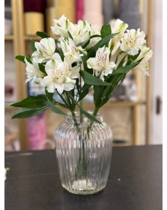 Красивая интерьерная ваза Луна прозрачная 1 шт Aras flowers