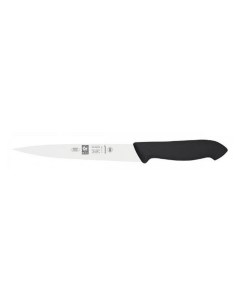 Нож рыбный филейный 180300 мм черный HoReCa Icel