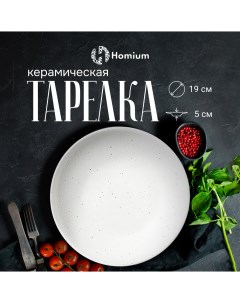 Набор тарелок для вторых блюд Dream 2шт D18 5см белый Homium