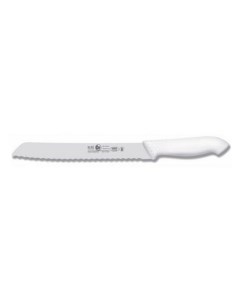 Нож для хлеба 250375 мм с волн кромкой белый HoReCa Icel