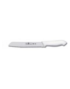 Нож для хлеба 200330 мм с волн кромкой белый HoReCa Icel