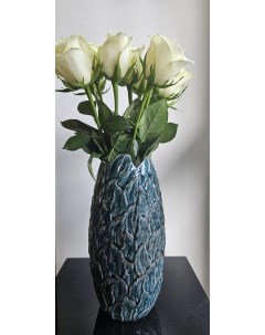 Керамическая Ваза Катерина Бирюзовая 27 см 1 шт Aras flowers