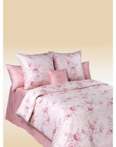 Постельное белье CottonDreams Амели розовый евро наволочки 70x70 Cotton dreams